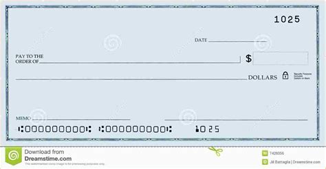 fake blank check